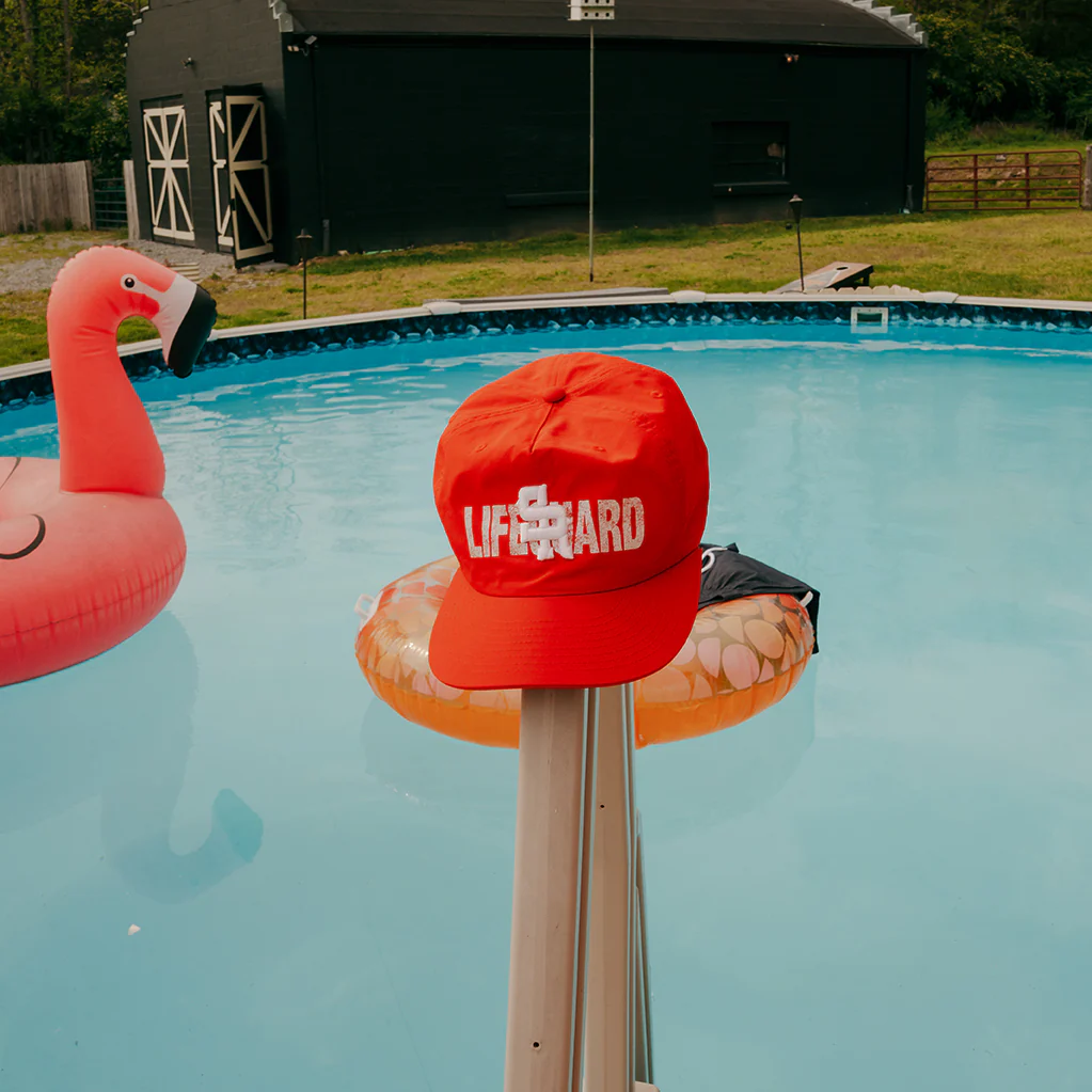Lifeguard Unstructured Nylon Hat (Red) - Image 8