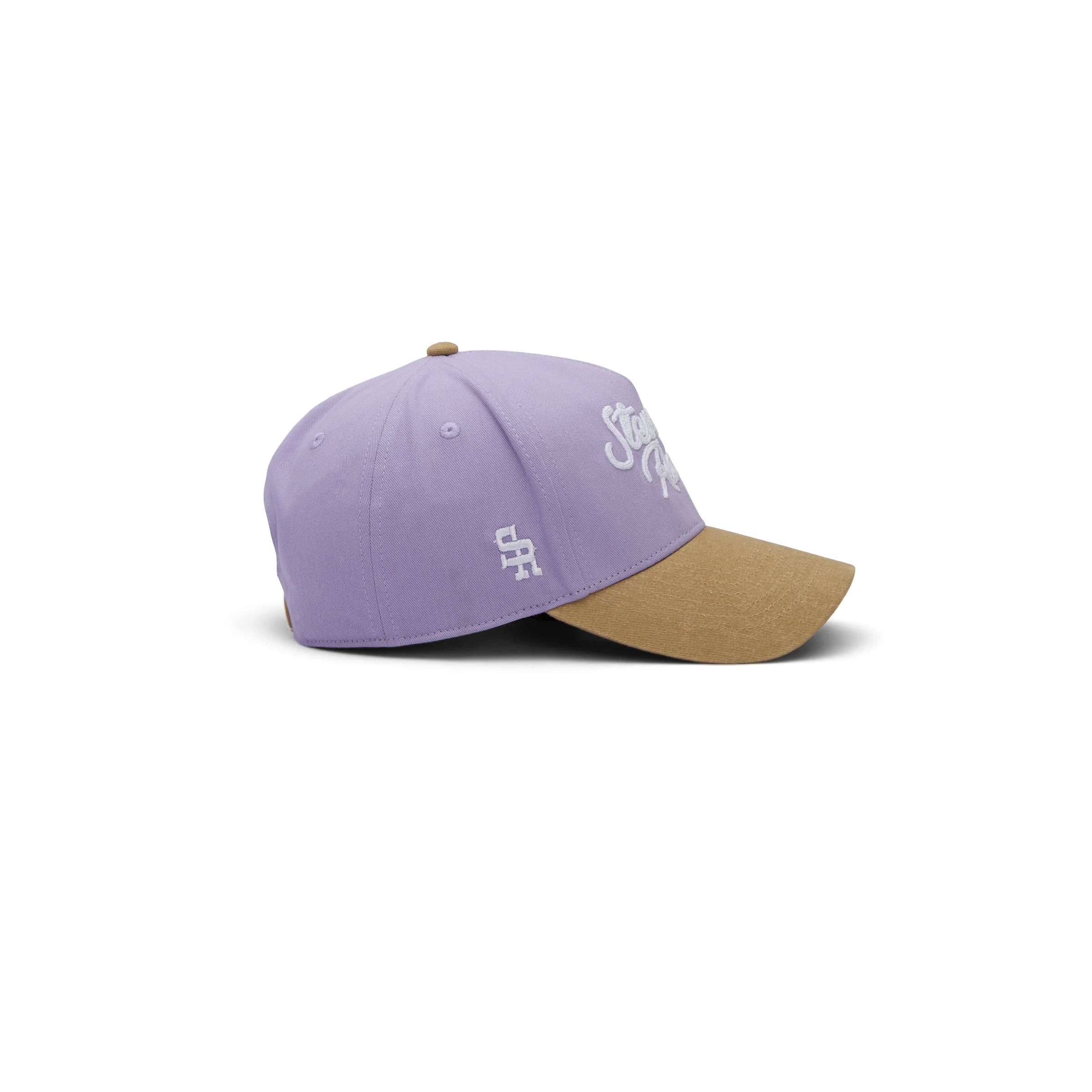 Midtown "Script Logo" Structured Hat (Purple/Tan) - Image 3