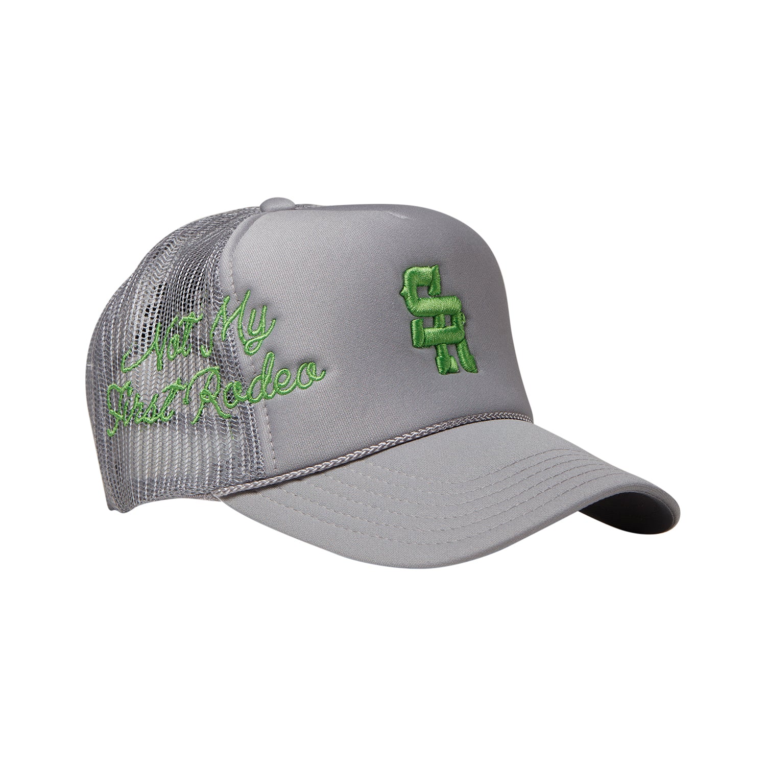 NMFR Classic Trucker Hat (Grey/Green) - Image 3