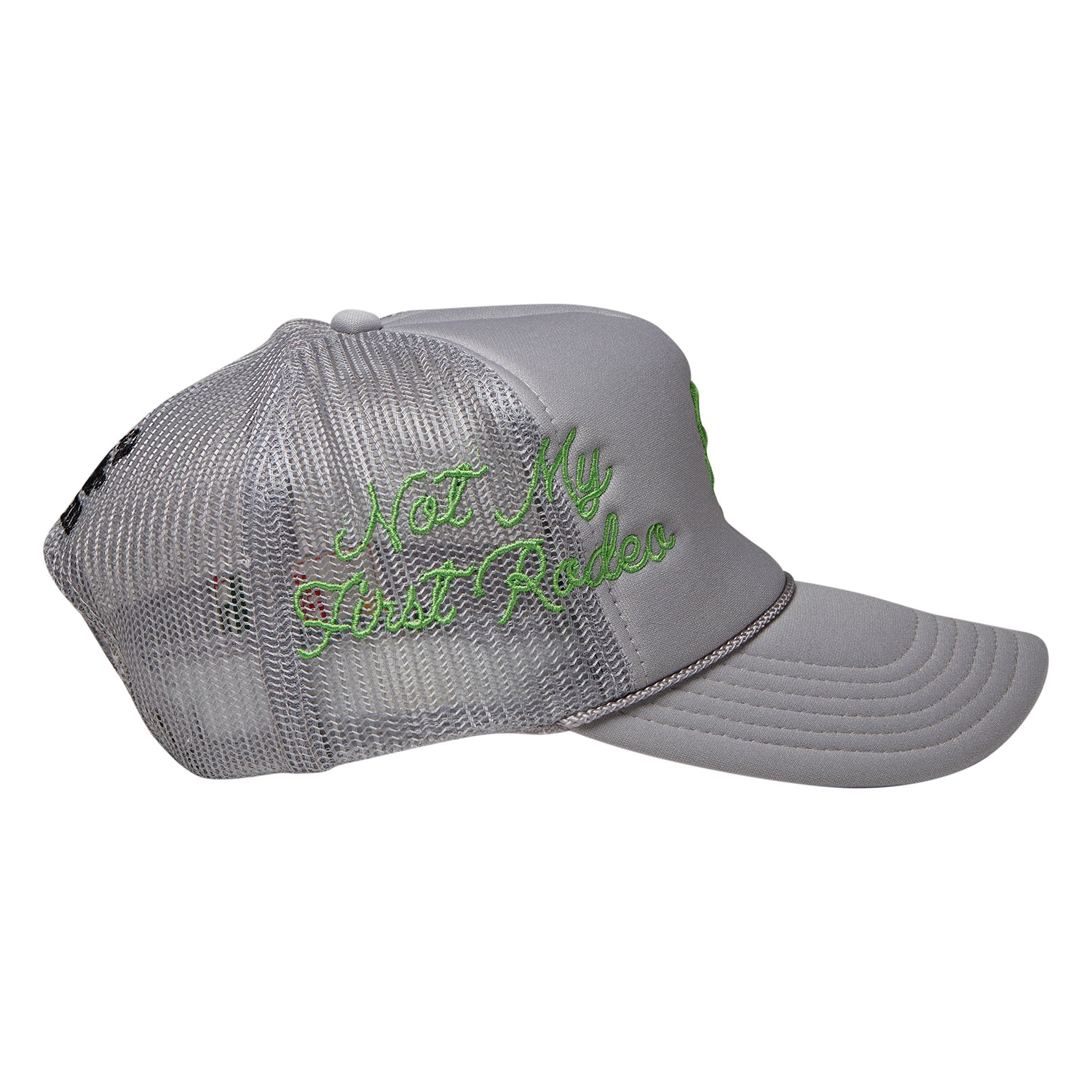 NMFR Classic Trucker Hat (Grey/Green) - Image 4