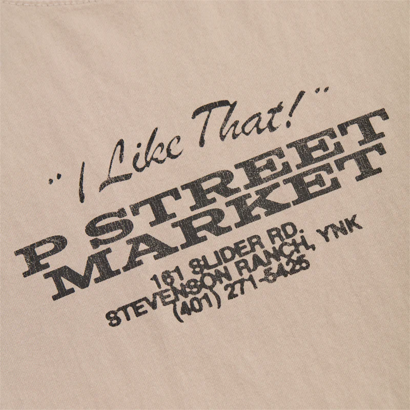 P Street Market Tee (Beige) - Image 3