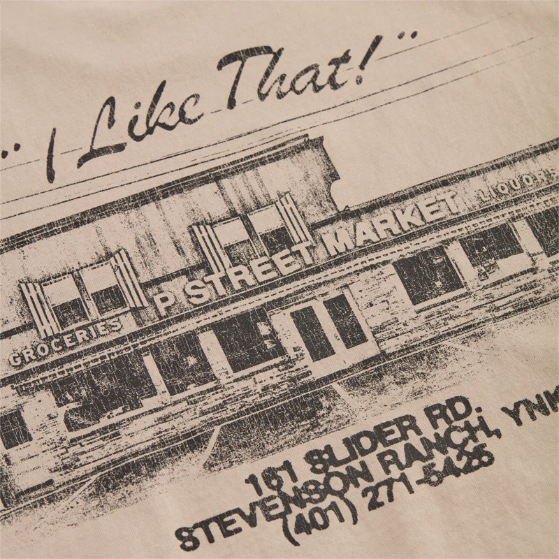 P Street Market Tee (Beige) - Image 4