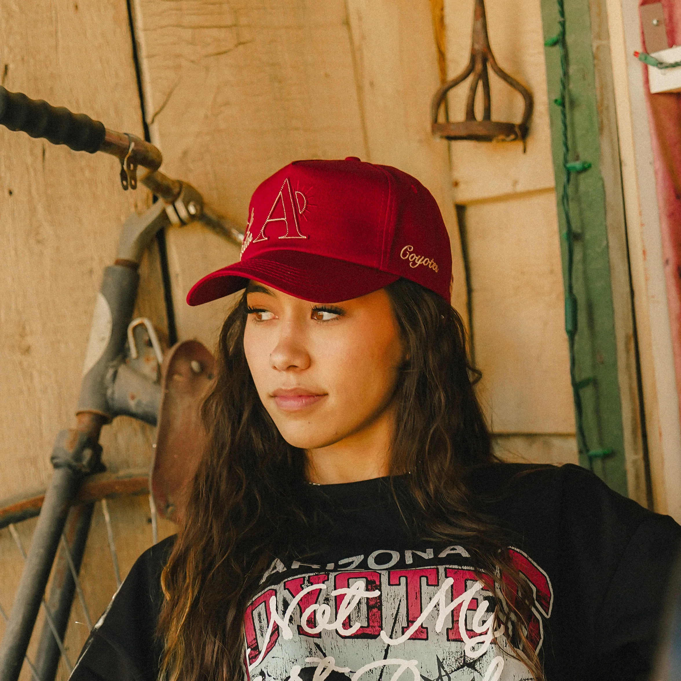 Stevenson Ranch x Coyotes Unstructured Hat (Red) - Image 9