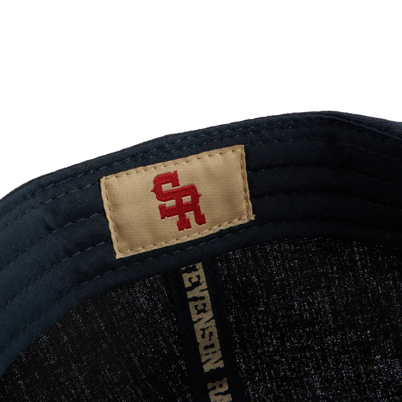 "The Journeyman" Unstructured Hat (Navy/Cream) - Image 6