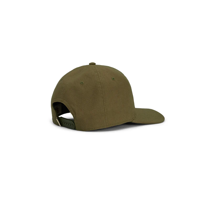 "The Journeyman" Unstructured Hat (Olive/Cream) - Image 4