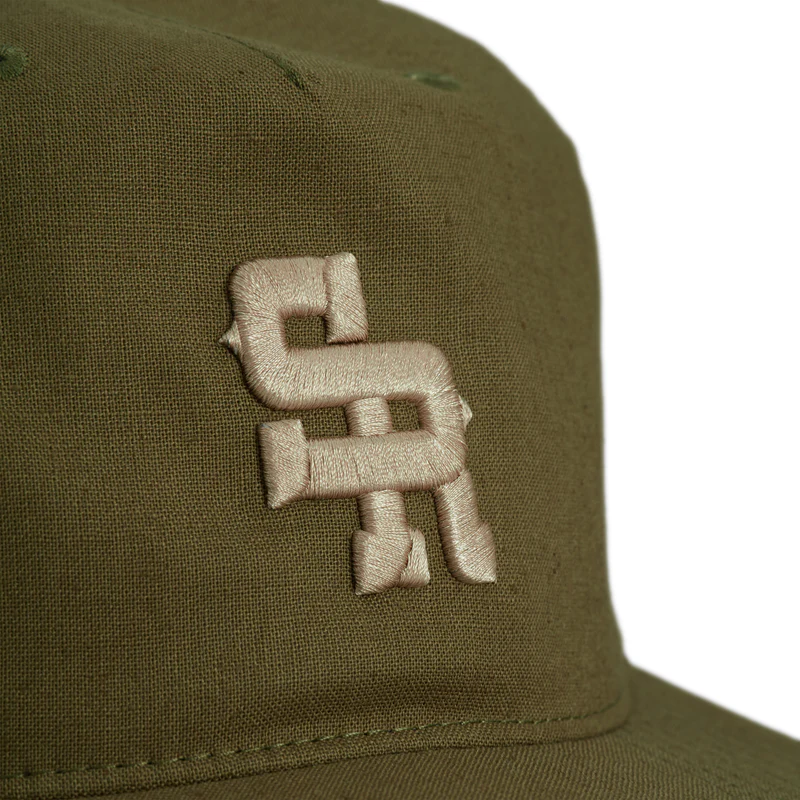 "The Journeyman" Unstructured Hat (Olive/Cream) - Image 5
