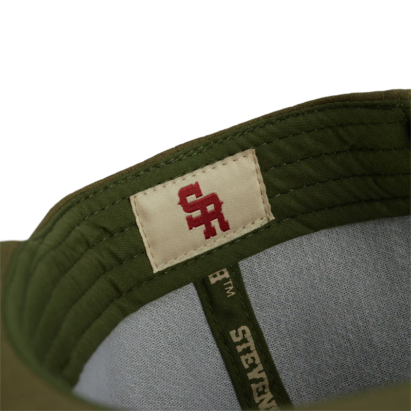 "The Journeyman" Unstructured Hat (Olive/Cream) - Image 8