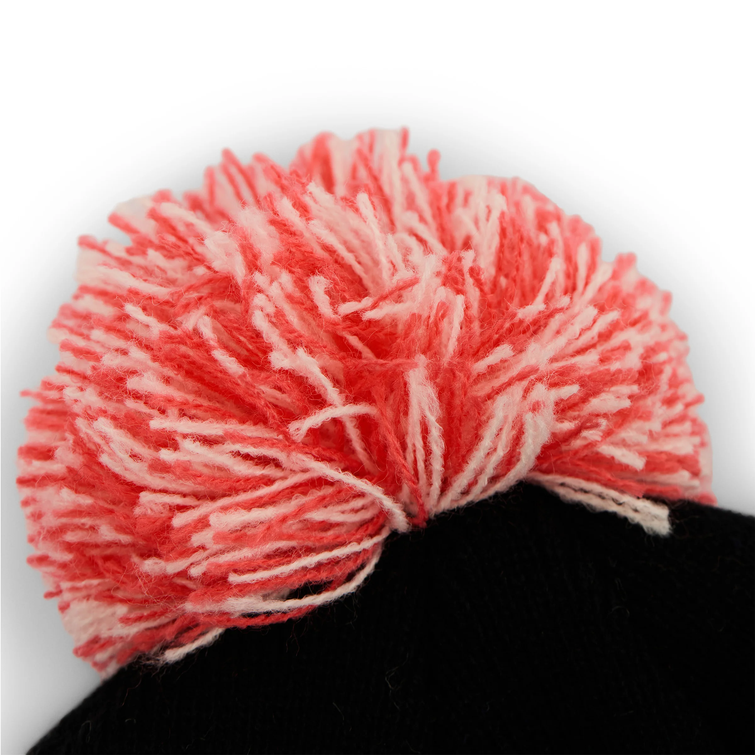 Winter Classic Knit Pom Beanie (Black/Red/Cream) - Image 4
