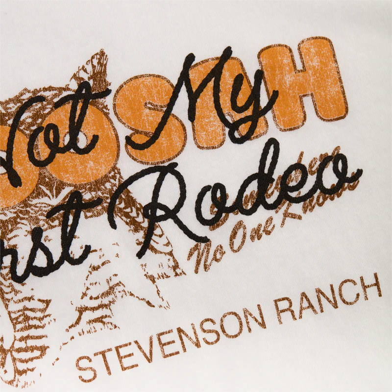 Womens Woosah Crop Tee (White) - Image 4