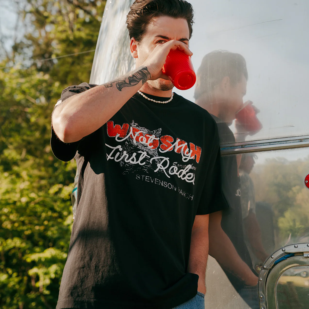 Woosah Tee (Black) - Image 6